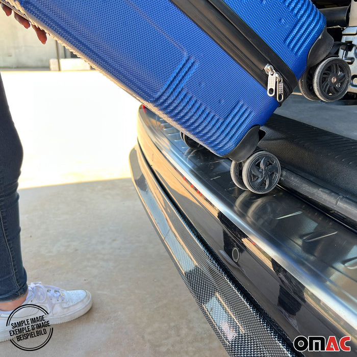 Rear Bumper Sill Cover Guard for VW Golf SportWagen 2015-2019 Brushed Steel