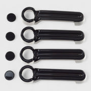 2007-2018 Jeep Wrangler Door Handle Cover Gloss Black 8Pcs ABS Plastic