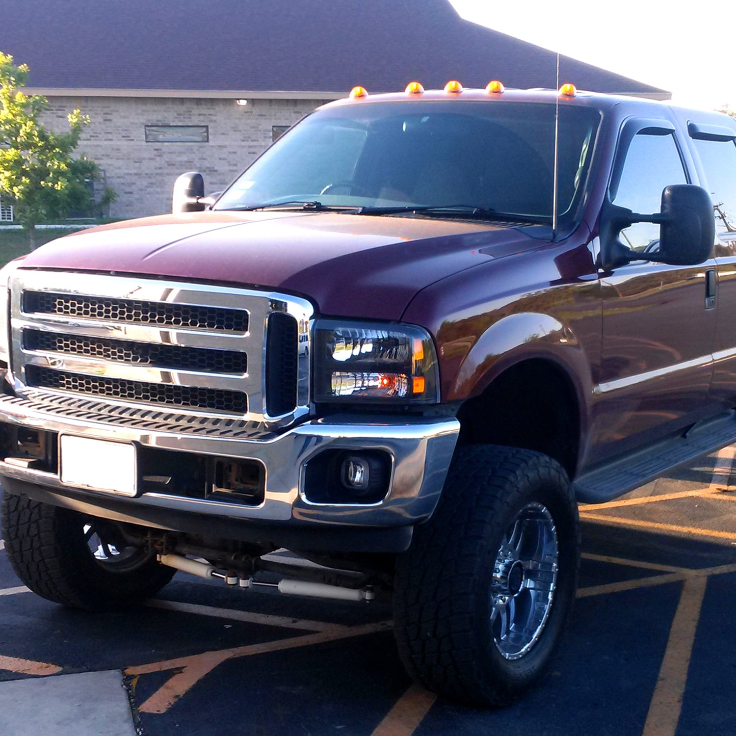 1999-2004 Ford Excursion/F-250/350/450/550 Crystal Headlights Matt Black/Clear