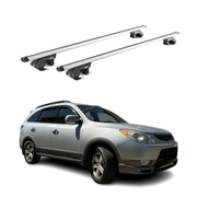 2007-2012 Hyundai Veracruz Roof Rack Cross Bars Silver Luggage Carrier 2 Pcs