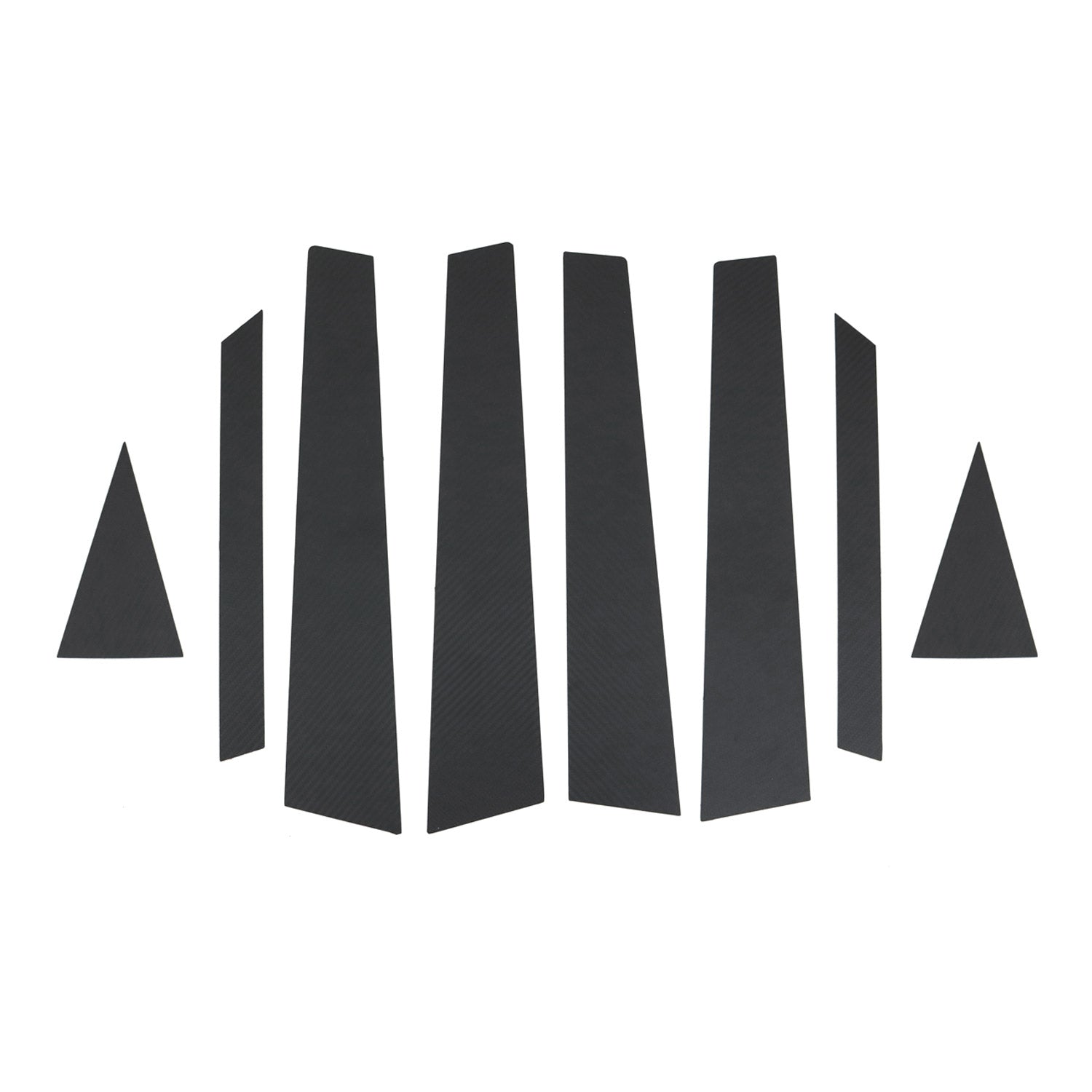 2018-2023 Hyundai Kona Window B Pillar Posts Door Trim Cover Stainless Steel & Foiled