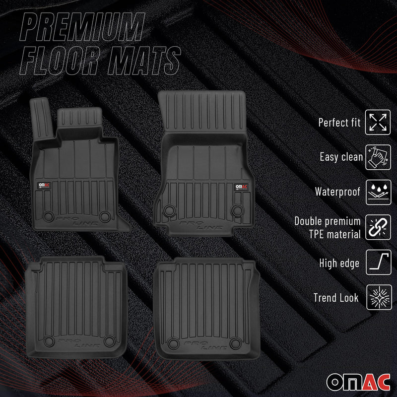 2023-2024 BMW 7 Series G70 /  i7 G70 Premium Floor Mats Liners Full Set All Weather Heavy Duty