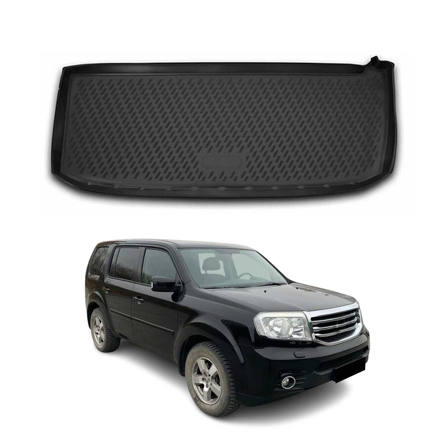 2009-2015 Honda Pilot Cargo Liner Trunk Mat All Weather Black
