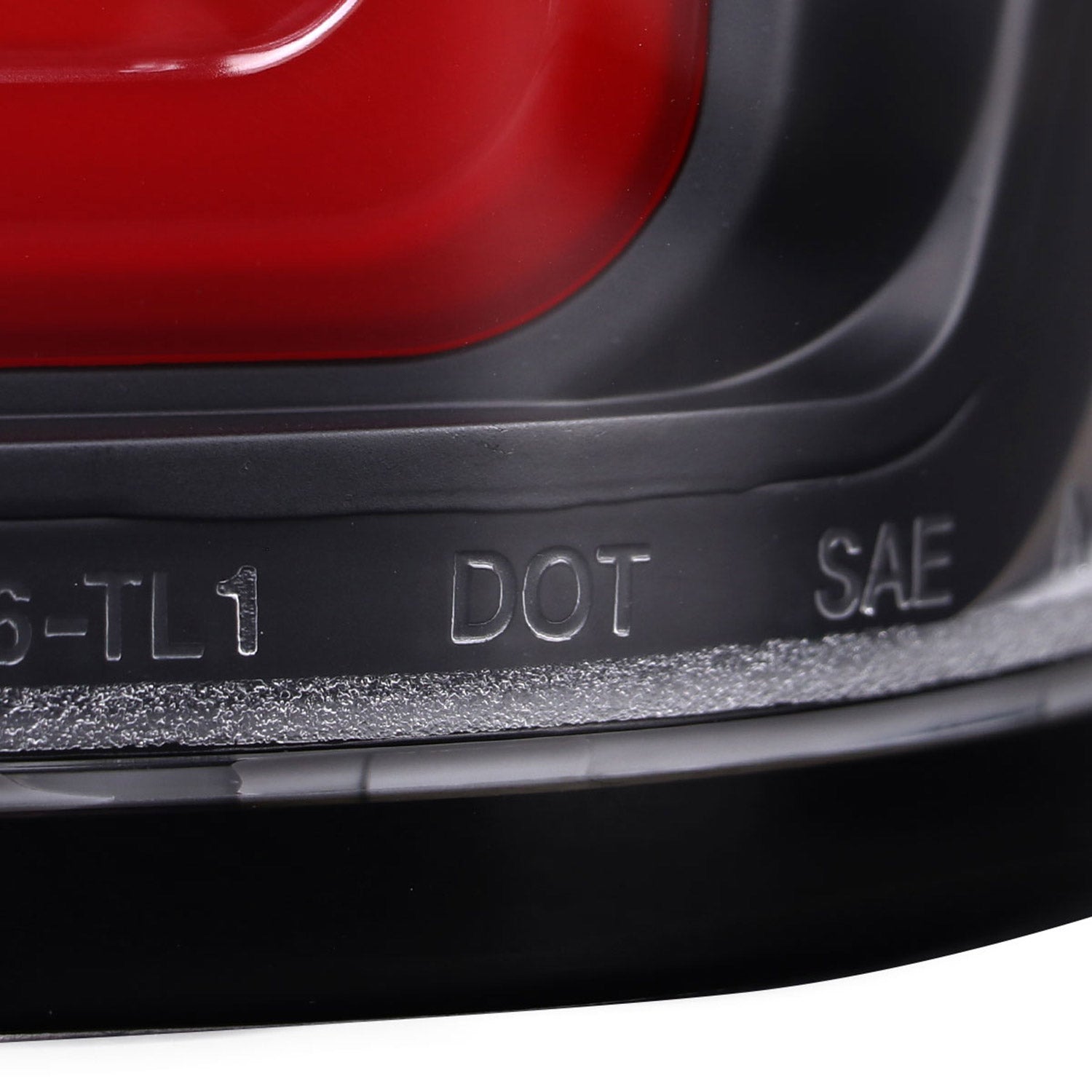 2004-2015 Nissan Titan LED Tail Lights with Red LED Tube Matte Black/Clear