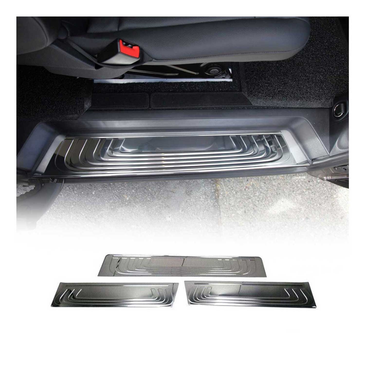 2016-2024 Mercedes Metris Door Sill Scuff Plate Scratch Protector Stainless Steel 3Pcs