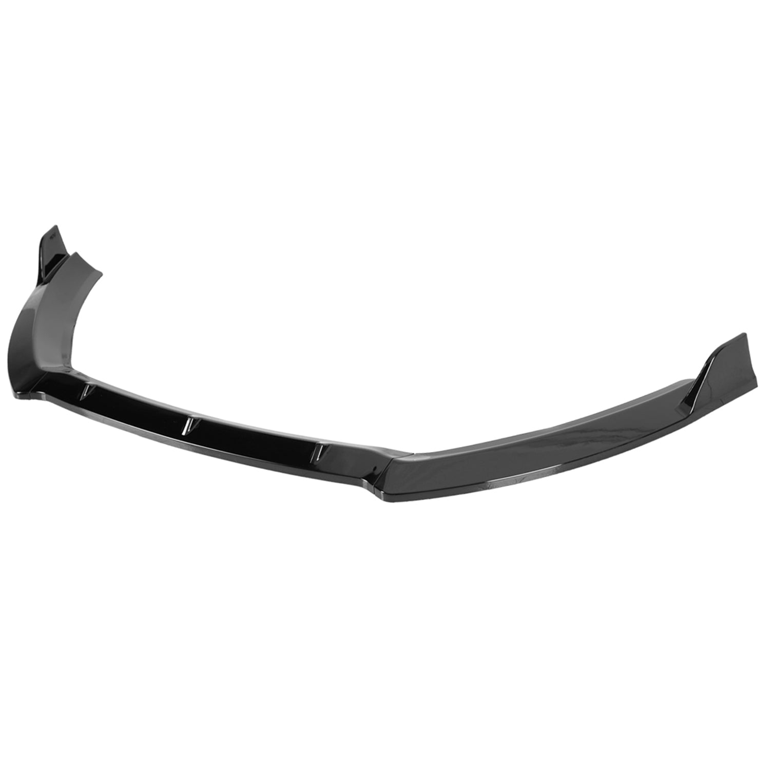 2014-2019 Ford Fiesta Glossy Black 3Pcs Front Bumper Lip Splitter Kit