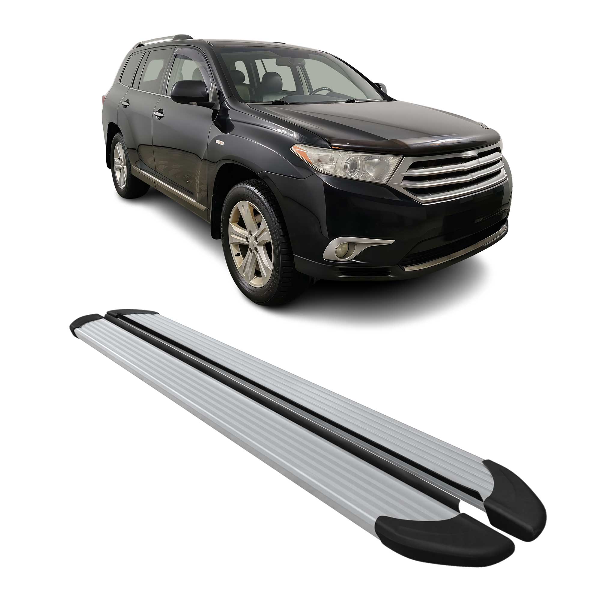 2008-2013 Toyota Highlander Nerf Bar Side Step Running Boards Alu 2x