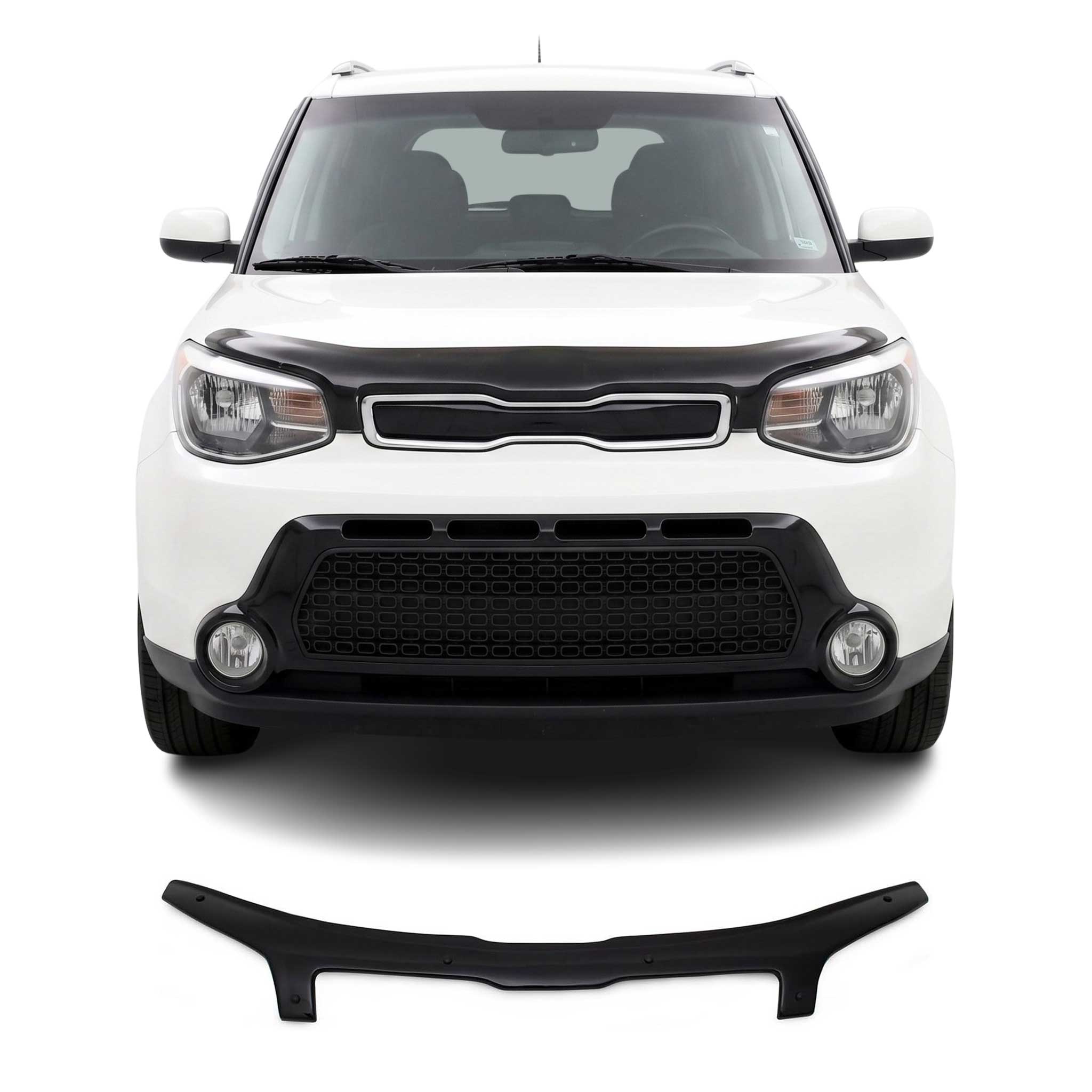2014-2019 Kia Soul Front Bug Shield Hood Deflector 1 Pc Smoke