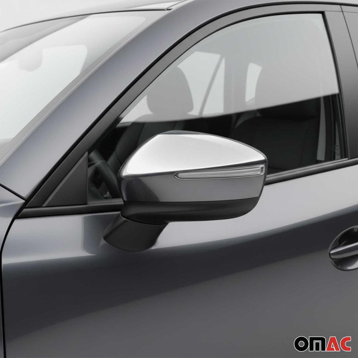 2017-2025 Mazda CX-5 2.gen Side Mirror Cover Caps Chrome Silver 2 Pcs