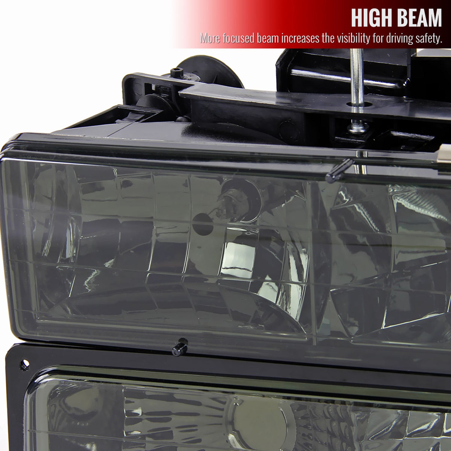 1994-1998 Chevy Silverado/Tahoe/Suburban/C10 Factory Headlights Smoke