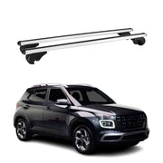 2020-2025 Hyundai Venue Roof Rack Cross Bars Silver