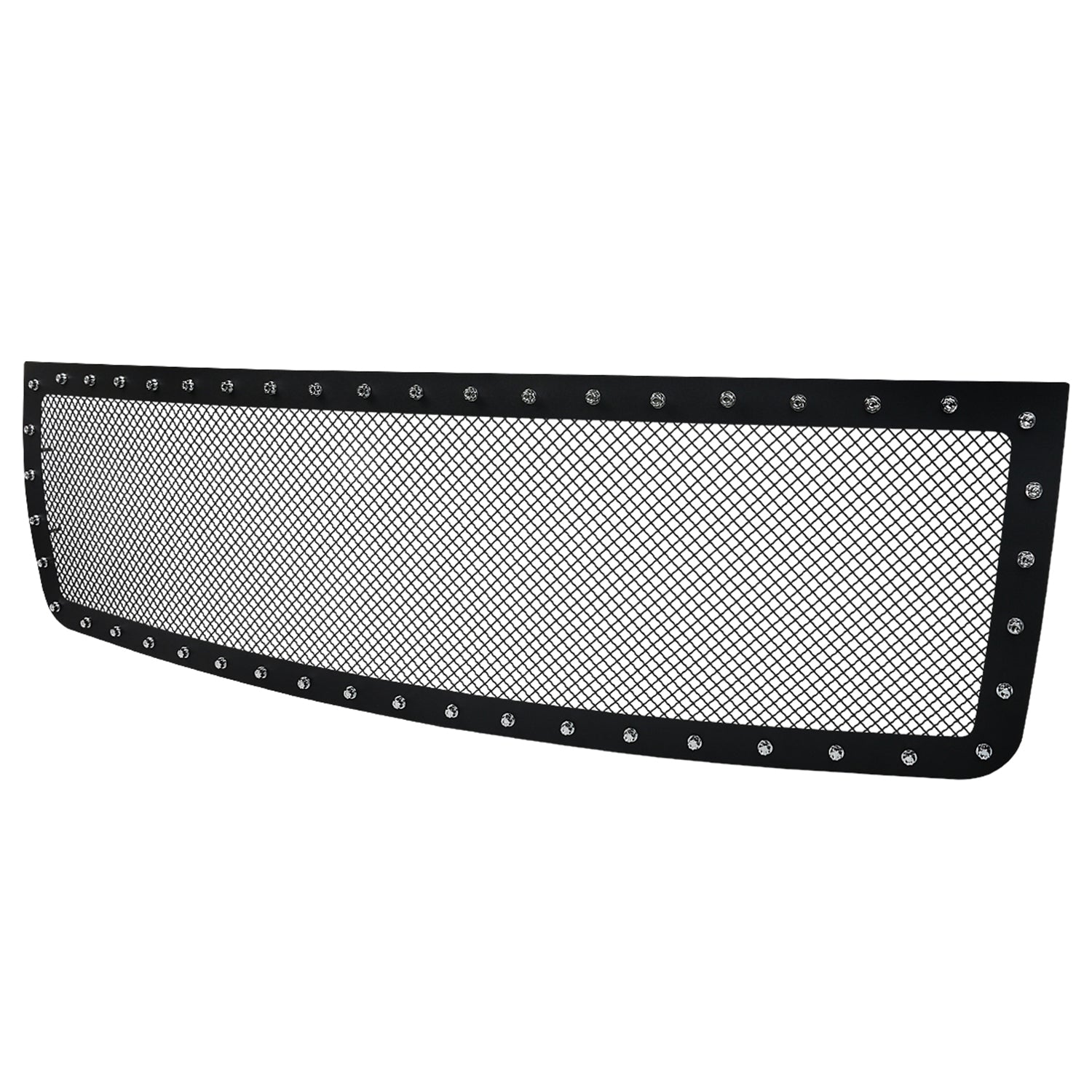 2007-2013 GMC Sierra 1500 NBS Rivet Style Black S.Steel Mesh Grille Insert