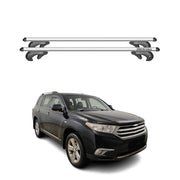 2008-2013 Toyota Highlander Roof Rack Cross Bars Silver
