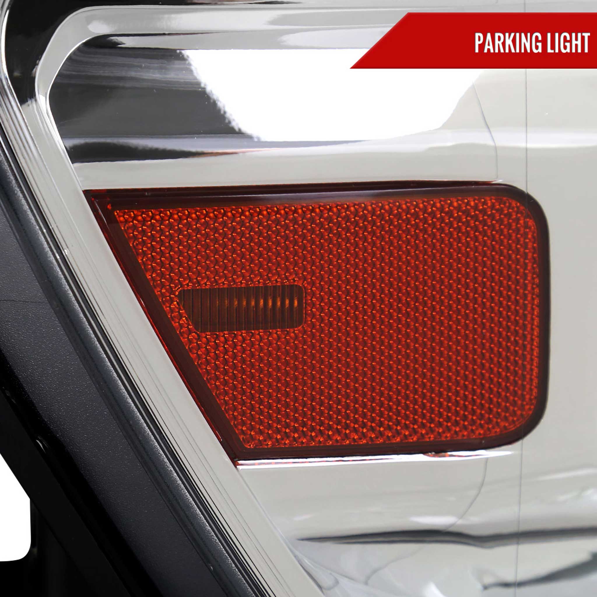 For Dodge RAM 1500 2019-2024 Factory Style Crystal Headlight Passenger Side Only Chrome Housing Clear Lens