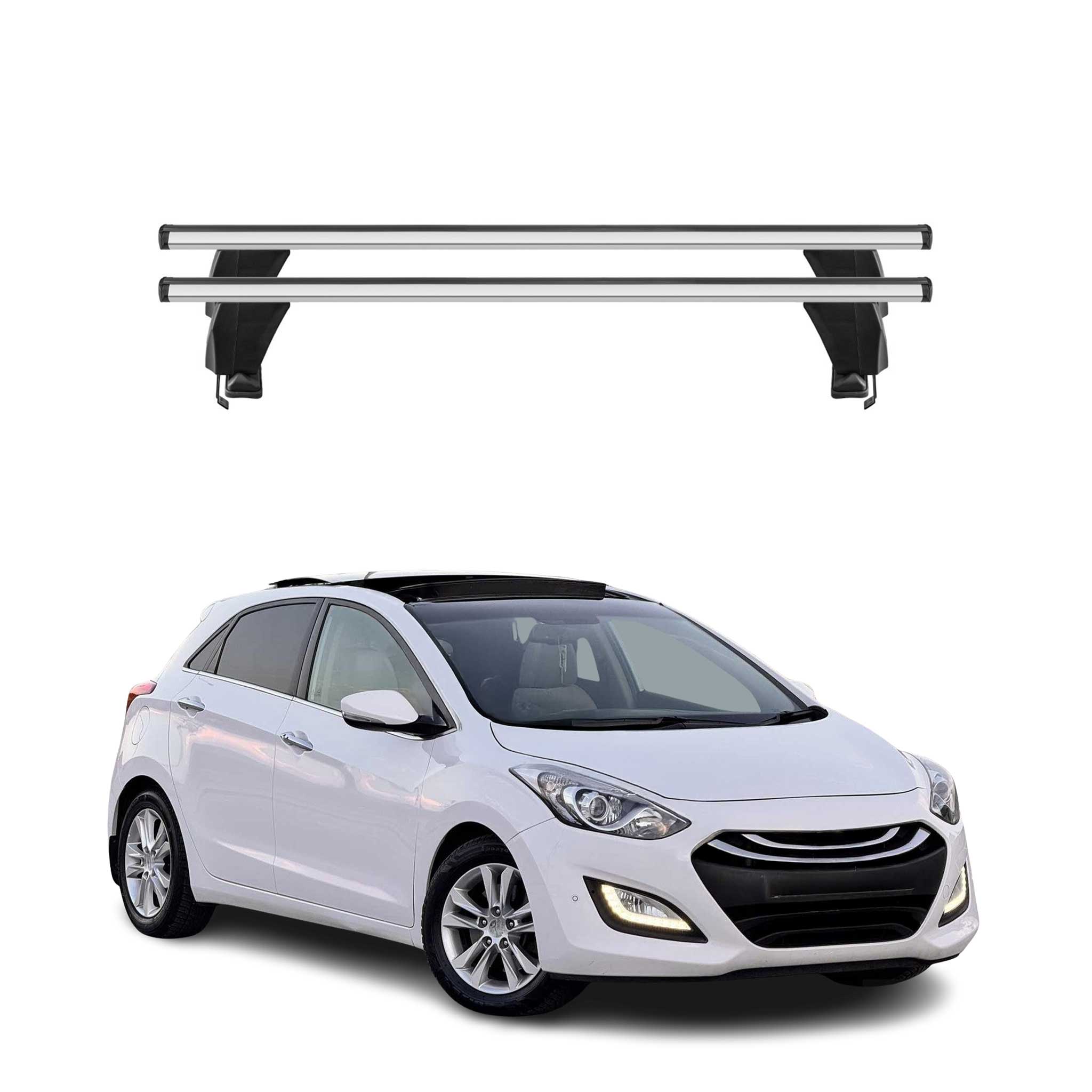 2013-2017 Hyundai Elantra GT Roof Rack Cross Bars Silver