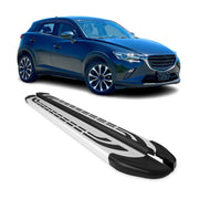 2016-2021 Mazda CX-3 Running Boards Side Steps Silver