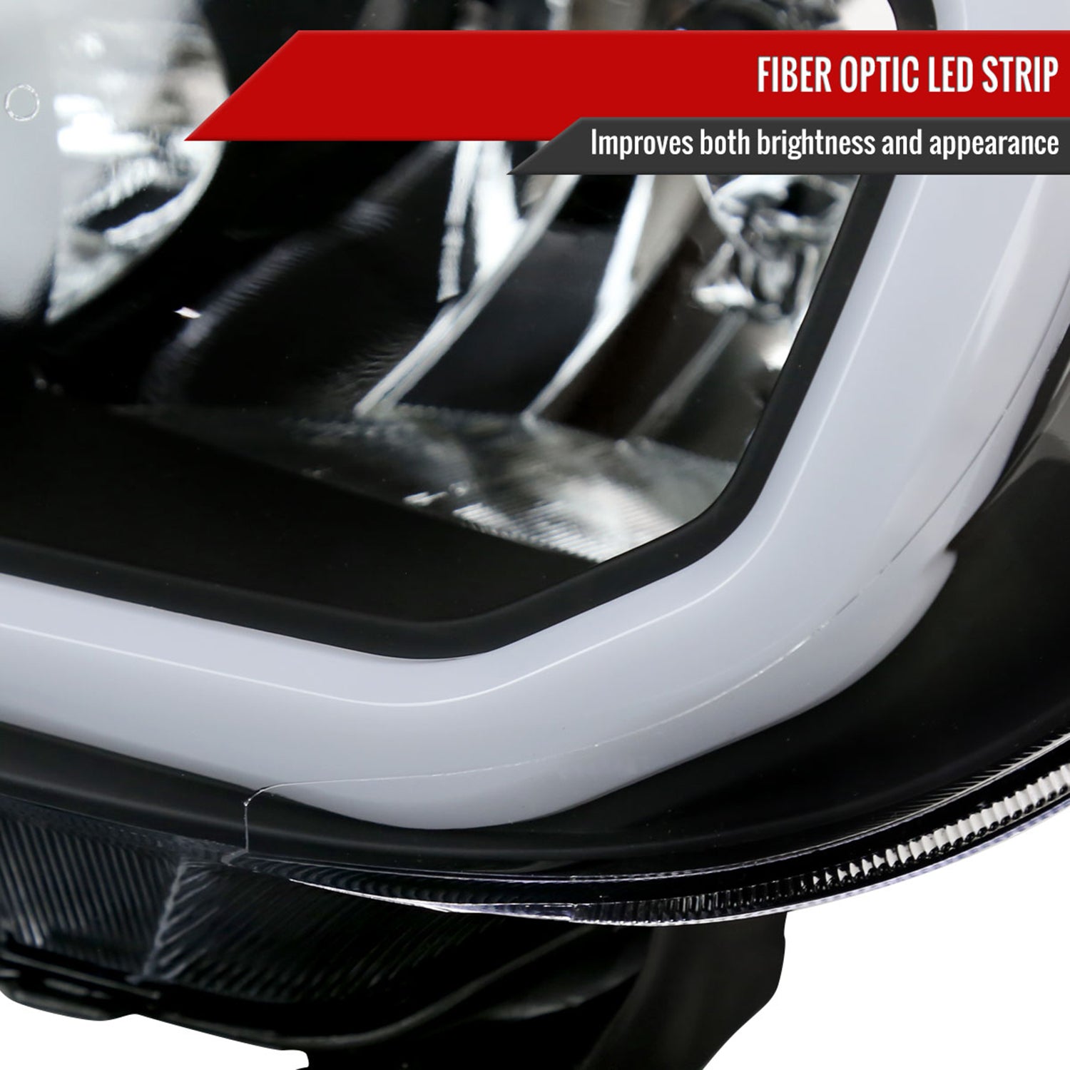 2007-2013 Toyota Tundra/08-2017 Sequoia LED Tube Factory Headlights Signal Black