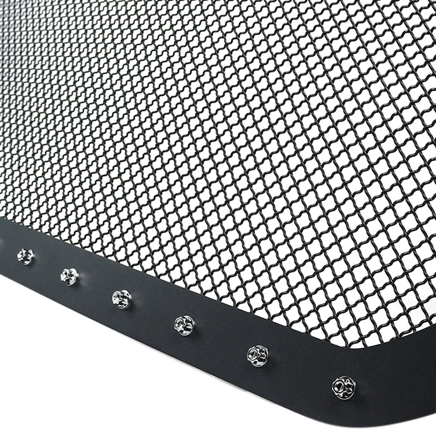 2013-2018 RAM 1500 1500 Rivet Style Black Stainless Steel Mesh Grille Insert