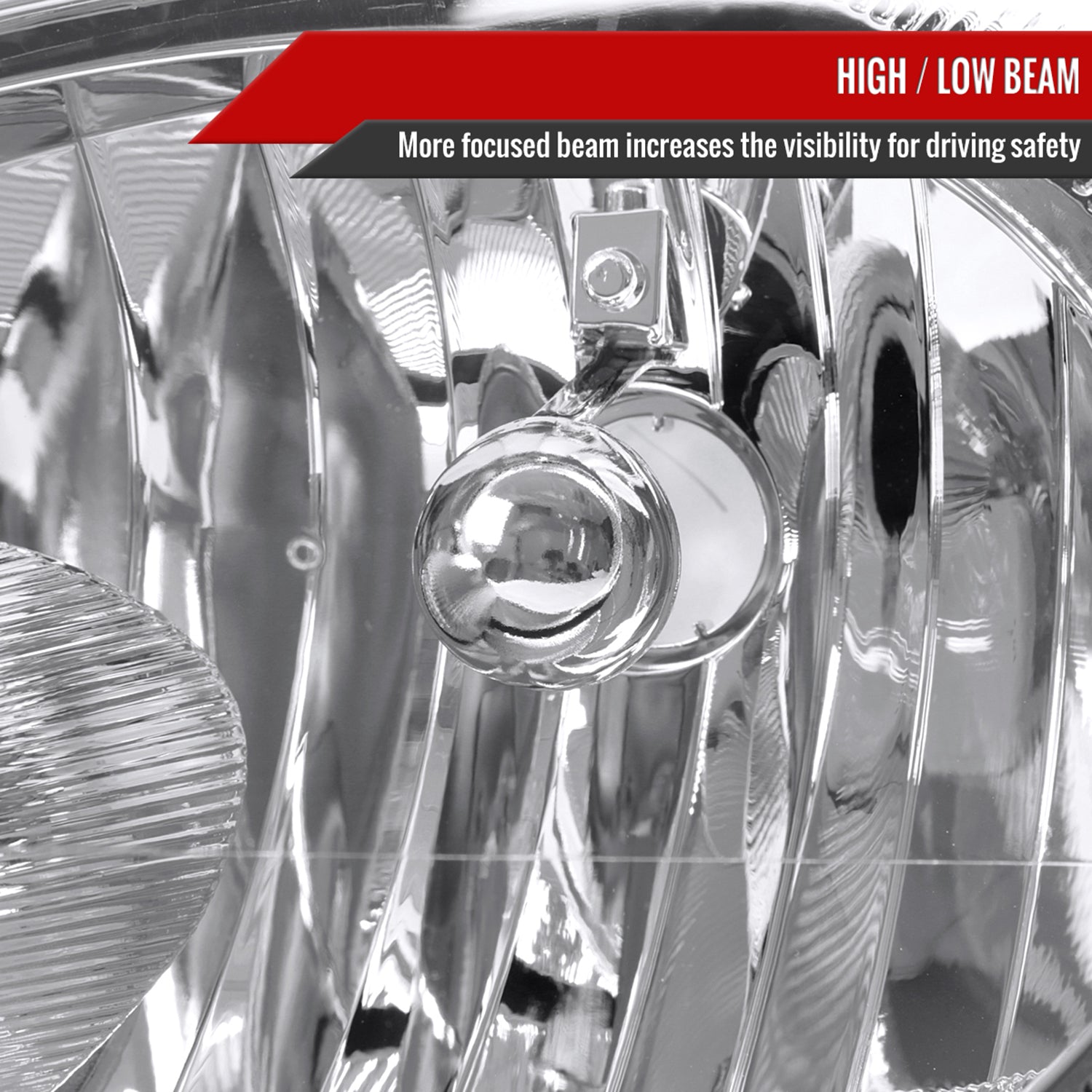 2003-2005 Dodge Neon Factory Style Headlights Chrome Housing/Clear Lens