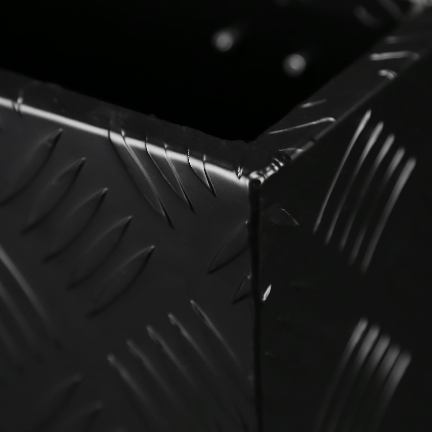 Universal 20" Heavy Duty Black Aluminum Truck Tool Box w/ Lock & Keys