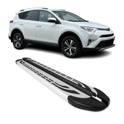 2013-2018 Toyota RAV4 Running Boards Side Steps Silver