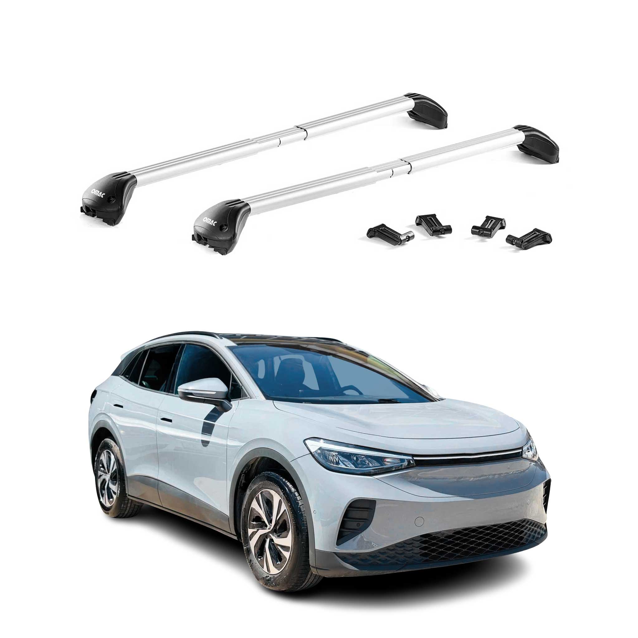 2021-2026 Volkswagen ID.4 Roof Rack Cross Bars Silver