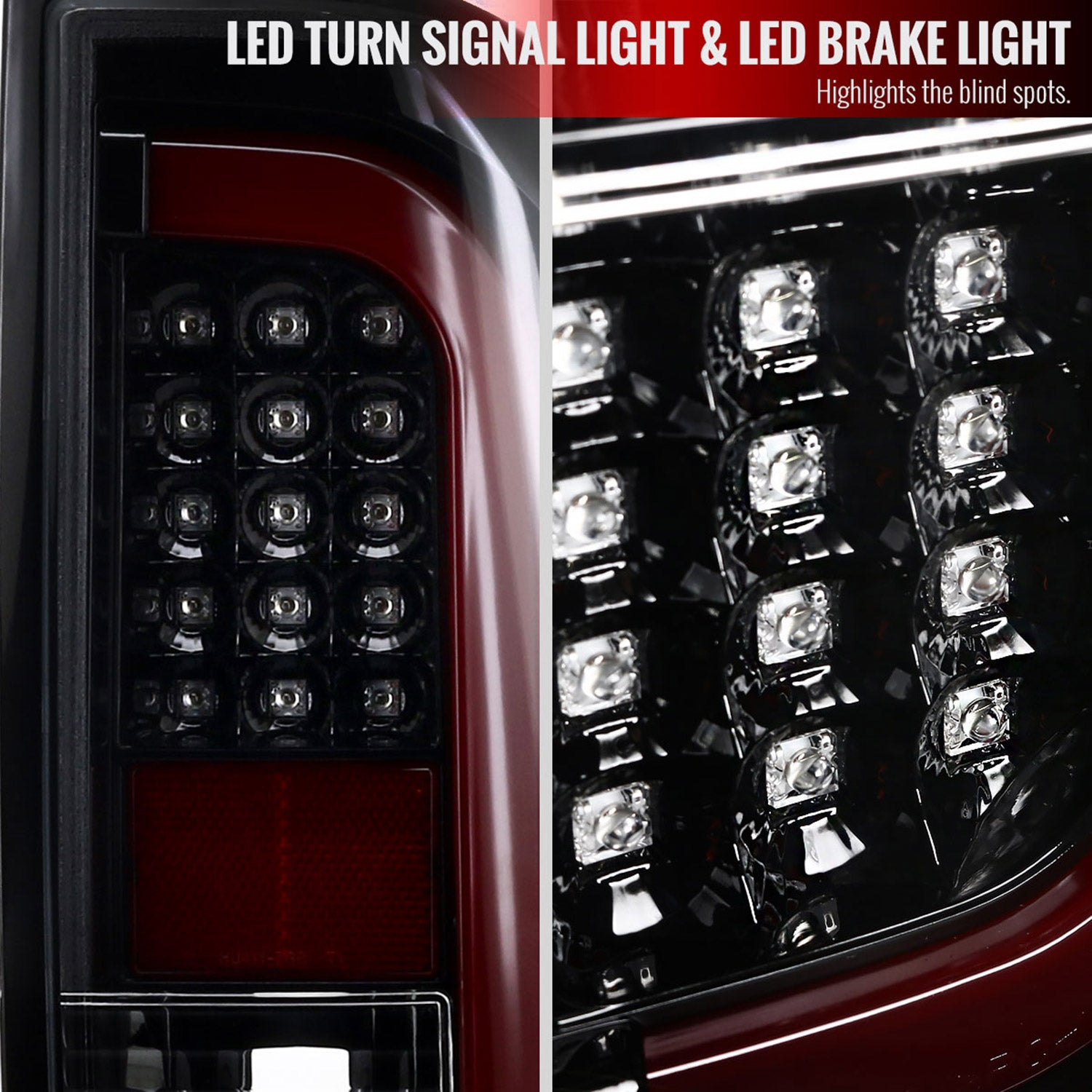 2014-2021 Toyota Tundra Sequential LED Tail Lights Jet Black/Clear Lens