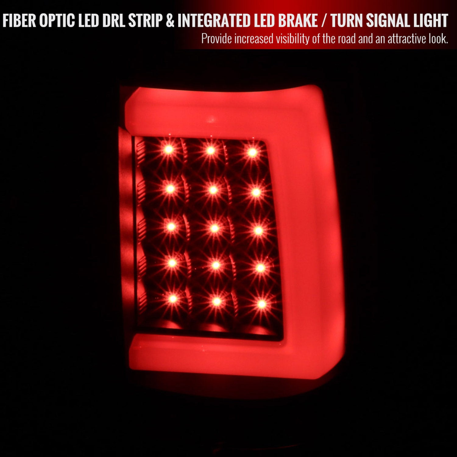 2003-2006 Chevy Silverado LED Tail Lights - G2 Matte Black/Clear Lens