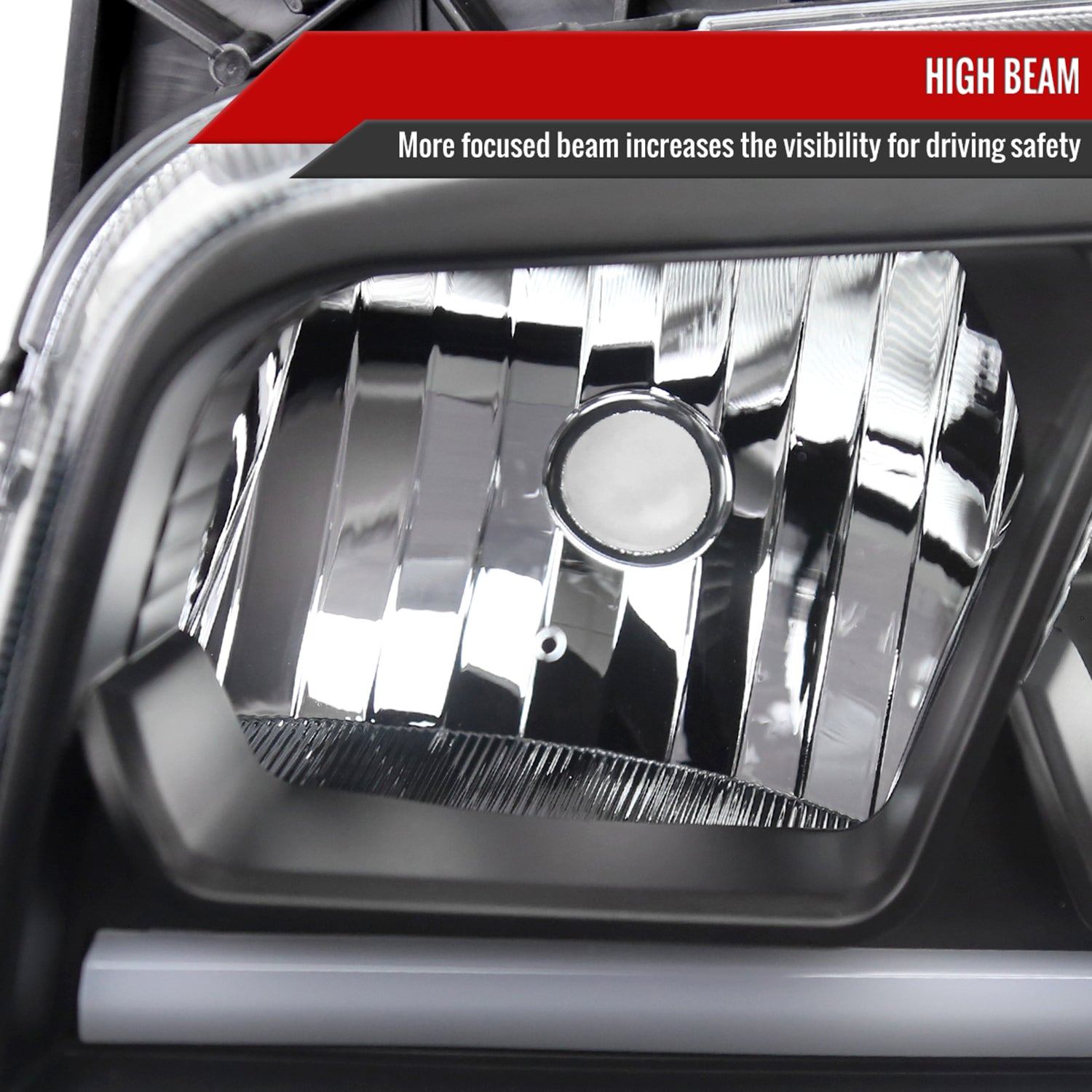 2006-2010 Dodge Charger Sequential LED Bar Factory Headlights Matt Black