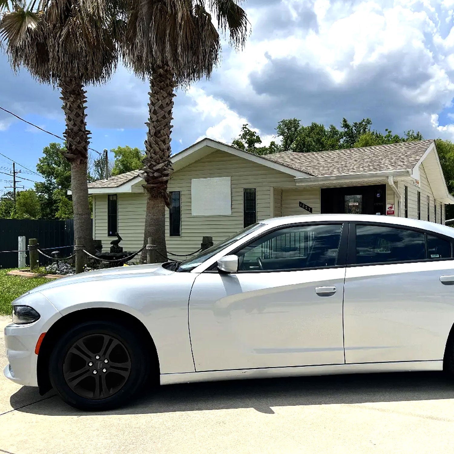 2015-2023 Dodge Charger Wheel Cover Hubcaps Set Gloss Black 8Pcs ABS Plastic