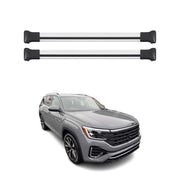 2025 VW Atlas Roof Rack Cross Bars Luggage Carrier Alu Silver 2Pcs