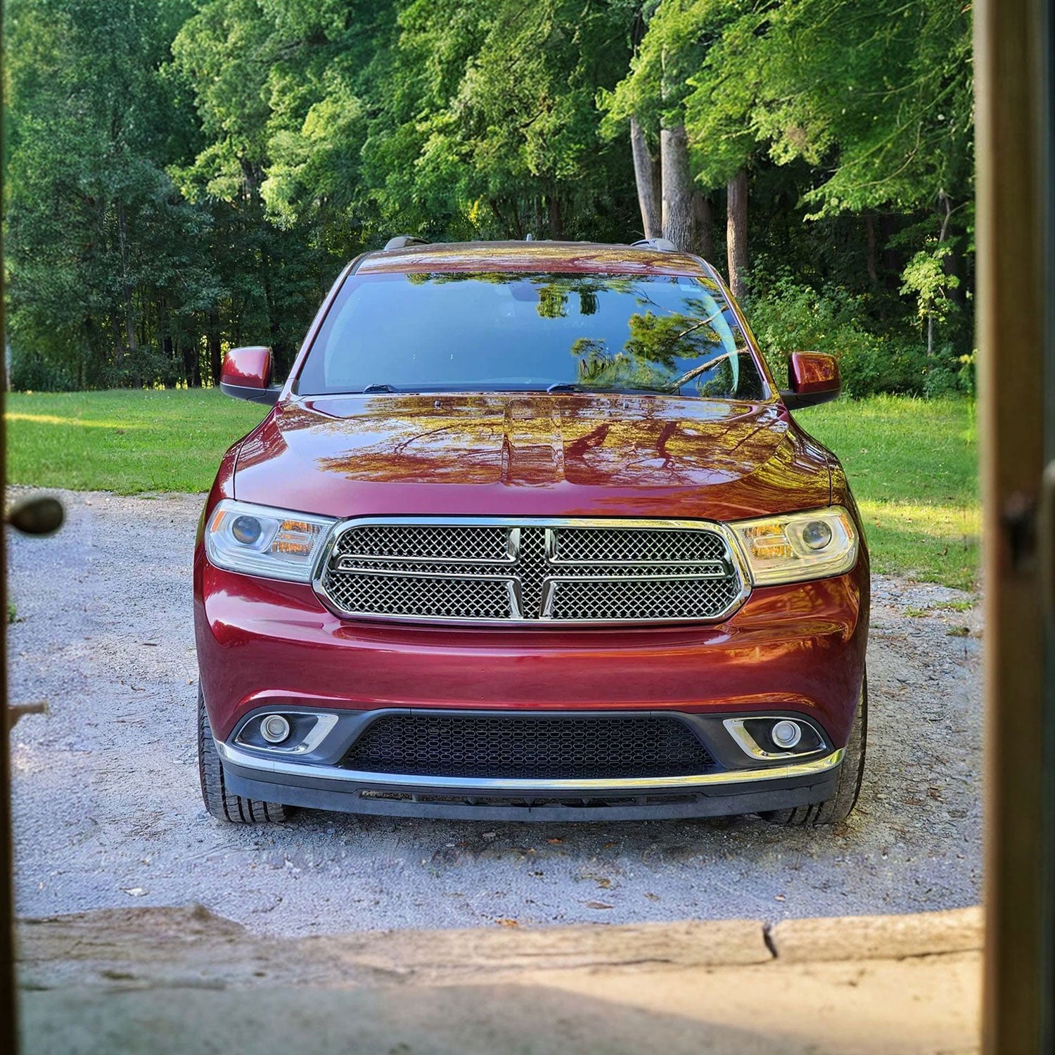2014-2020 Dodge Durango Grille Overlay Chrome 1Pcs ABS Plastic
