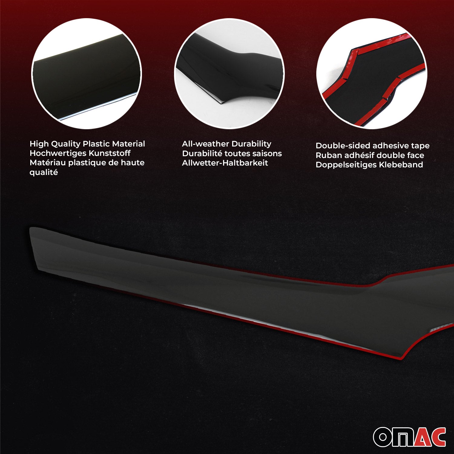 2012-2018 Dodge Ram 1500 2009-2011 / RAM 1500 Front Bug Shield Hood Deflector 1 Pc Smoke Stick Install
