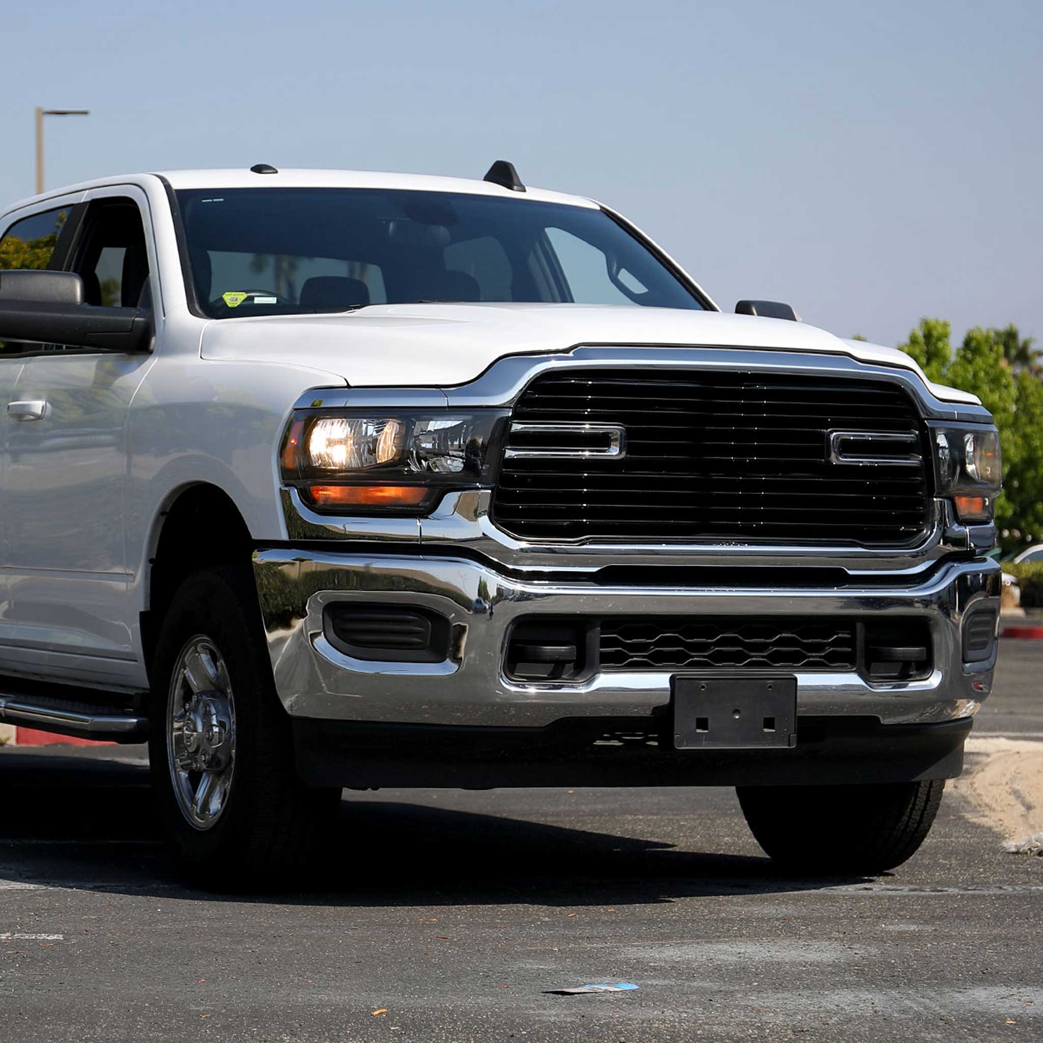 For Dodge RAM 2500 3500 2019-2024 Factory Style Crystal Headlight Passenger Side Only Black Housing Clear Lens