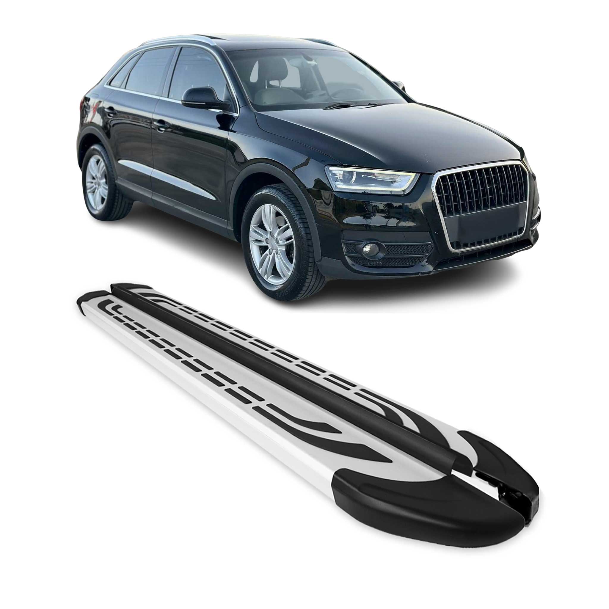2013-2018 Audi Q3 / Q3 Quattro Nerf Bar Side Step Running Boards Alu 2x