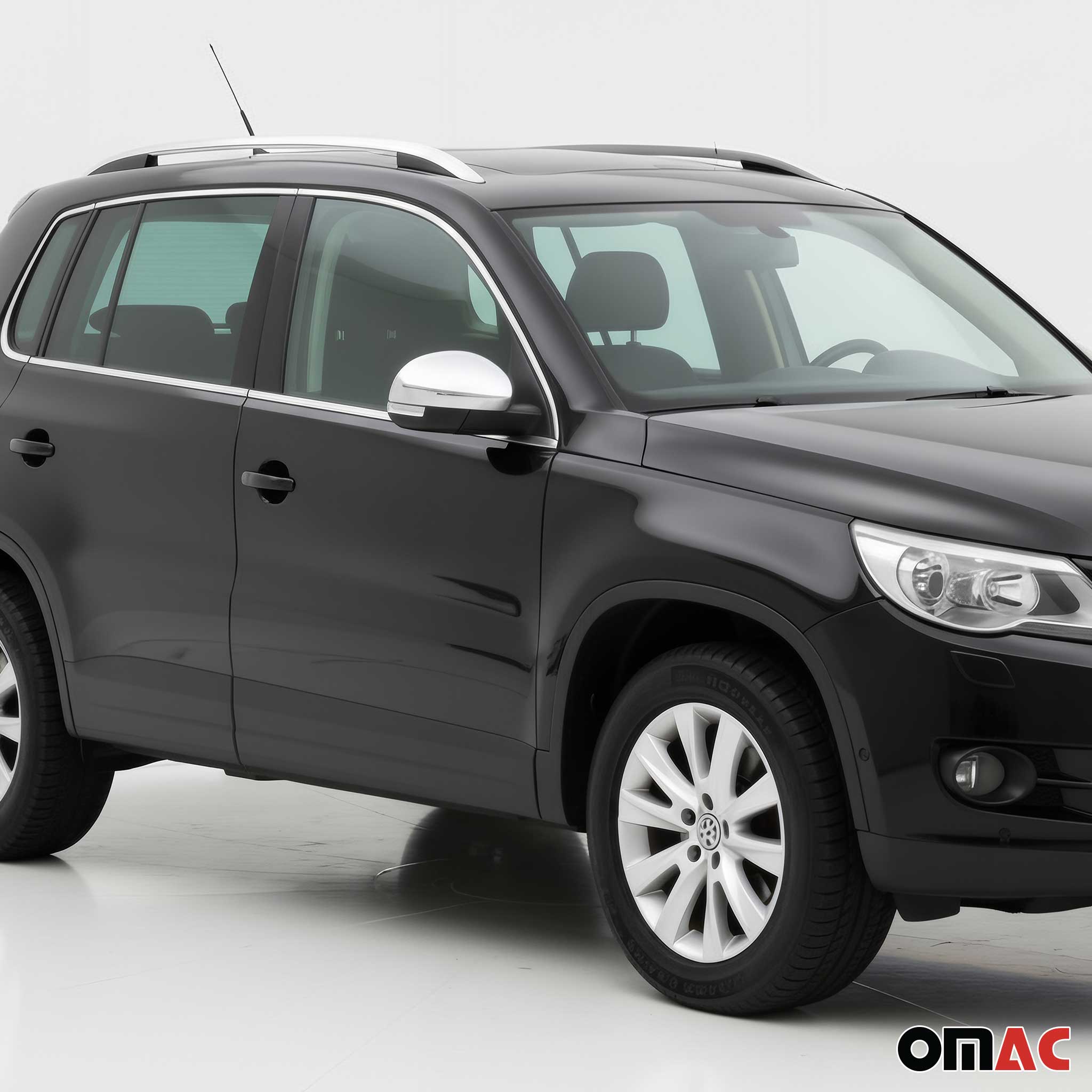 2009-2017 VW Tiguan Side Mirror Cover Caps Stainless Steel Silver 2 Pcs