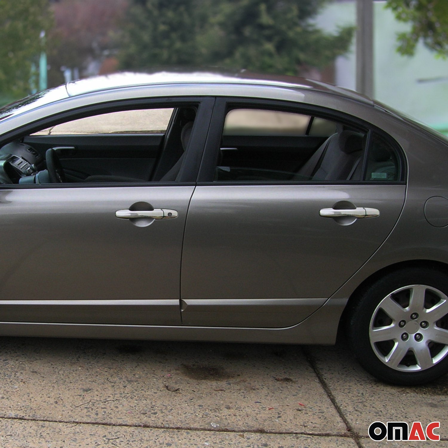 2006-2011 Honda Civic Sedan Car Door Handle Cover Protector Stainless Steel