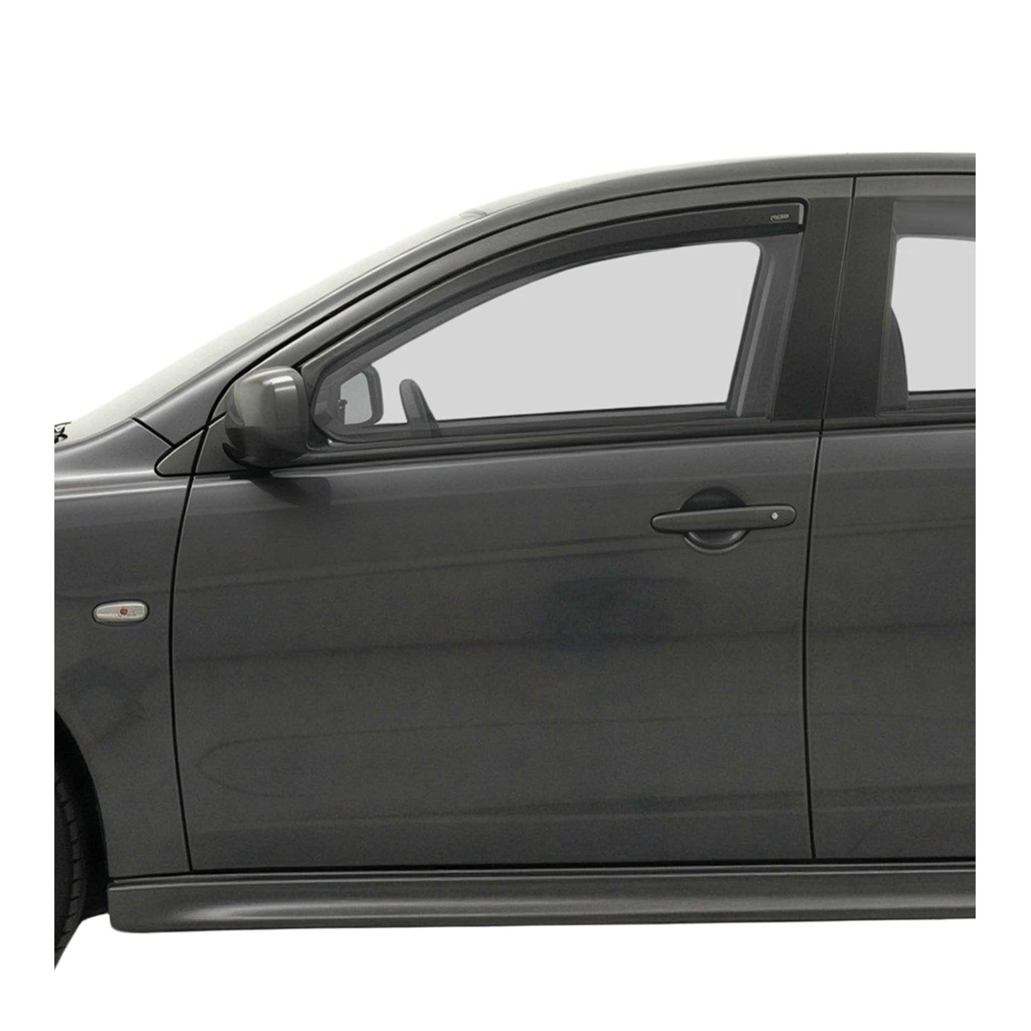 2008-2017 Mitsubishi Lancer Window Visor Vent Rain Deflector 2Pcs Smoke