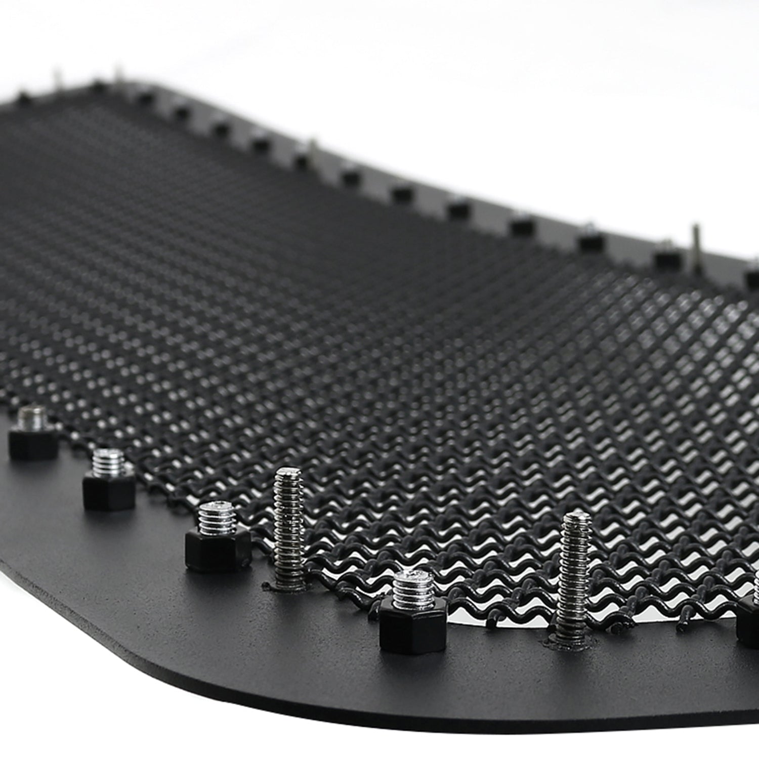 2004-2008 Ford F-150 Rivet Style Black S.Steel Mesh Grille Center Insert