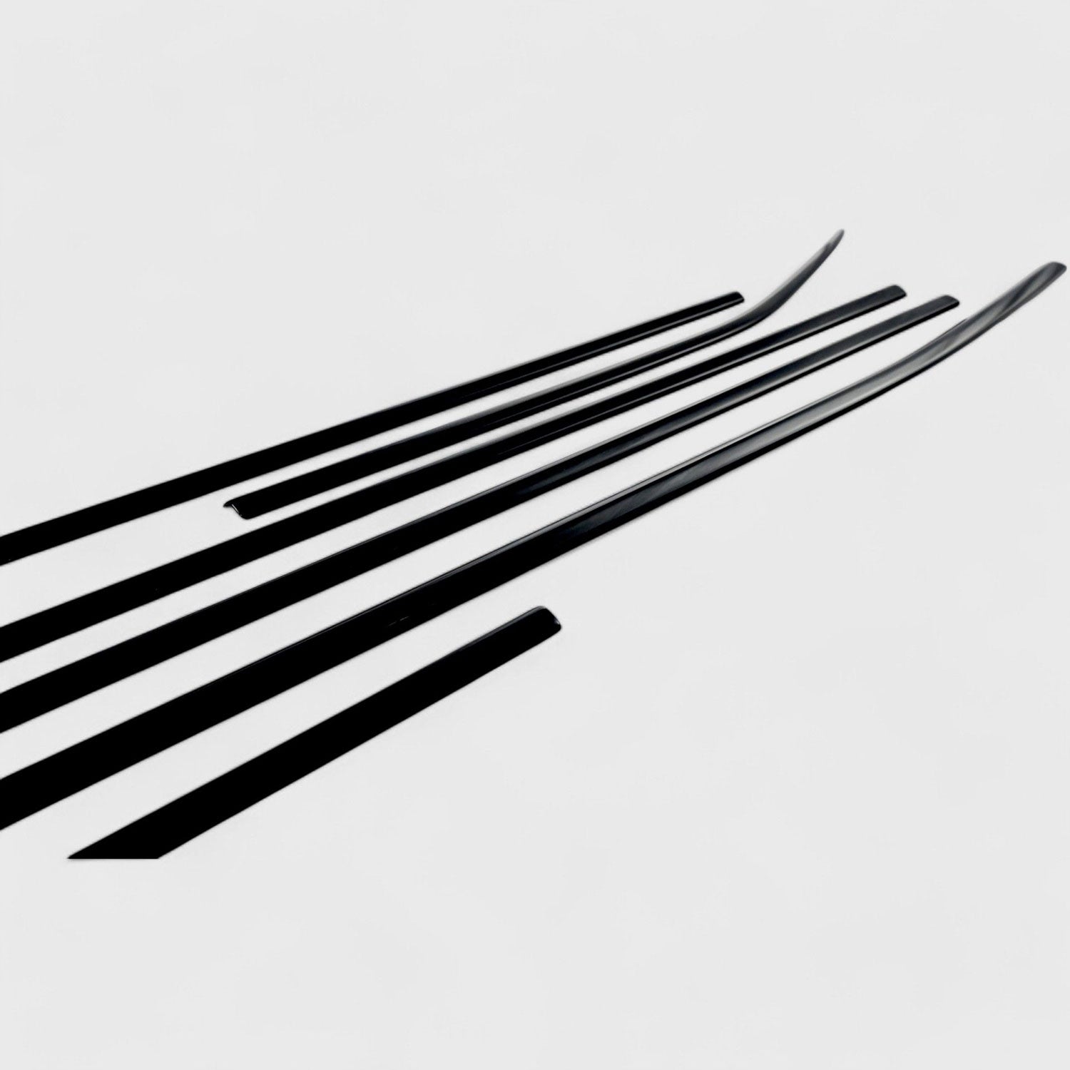 2020-2024 Toyota Highlander Window Trim Set Gloss Black 6Pcs ABS Plastic