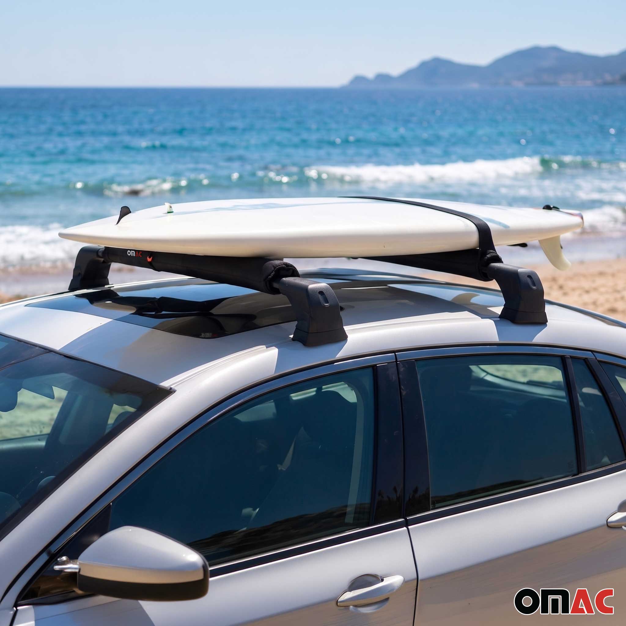 19" Roof Pad Surfboard Kayak Canoe Cross Bar Protector Carrier Deflector