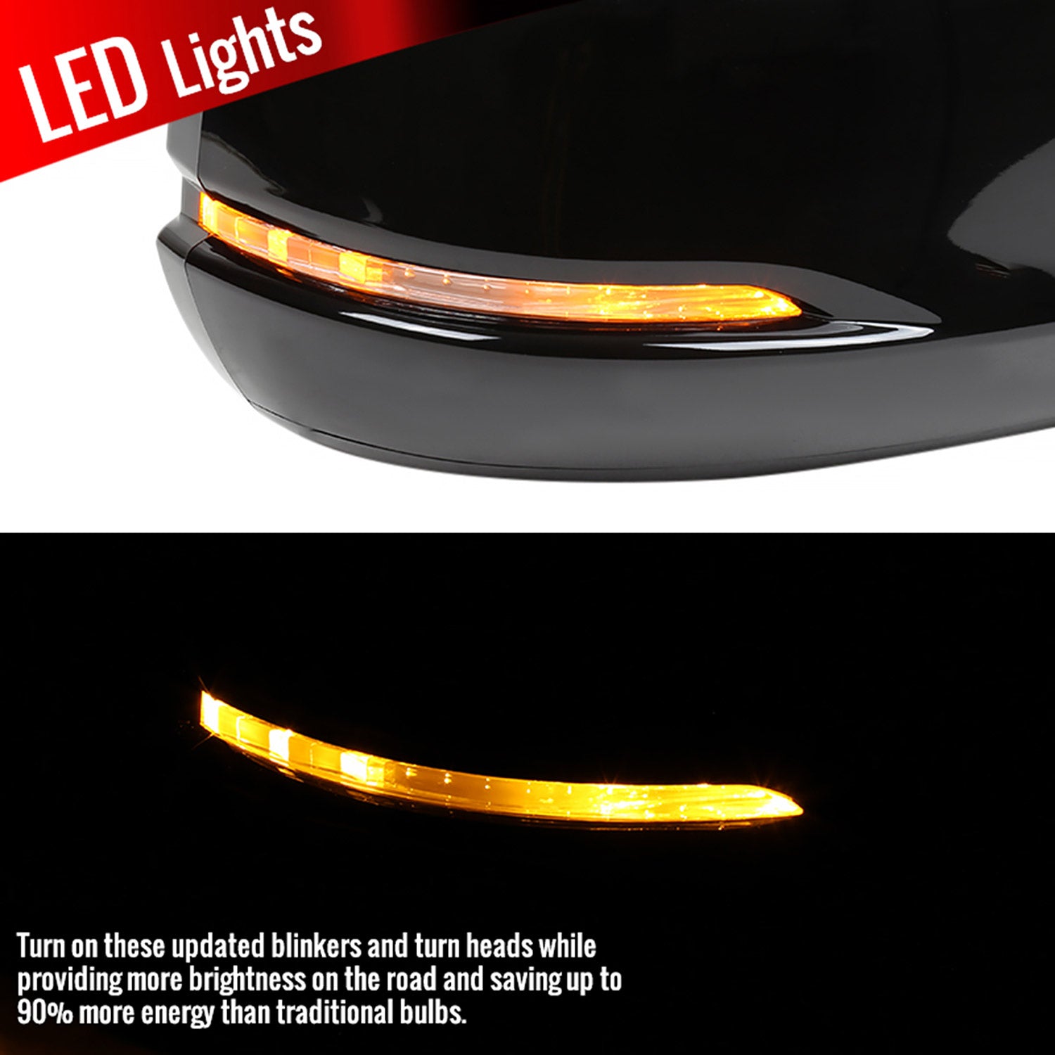 2013-2017 Honda Accord Heated/Defrost 7Pin Black Side Mirror Passenger Side