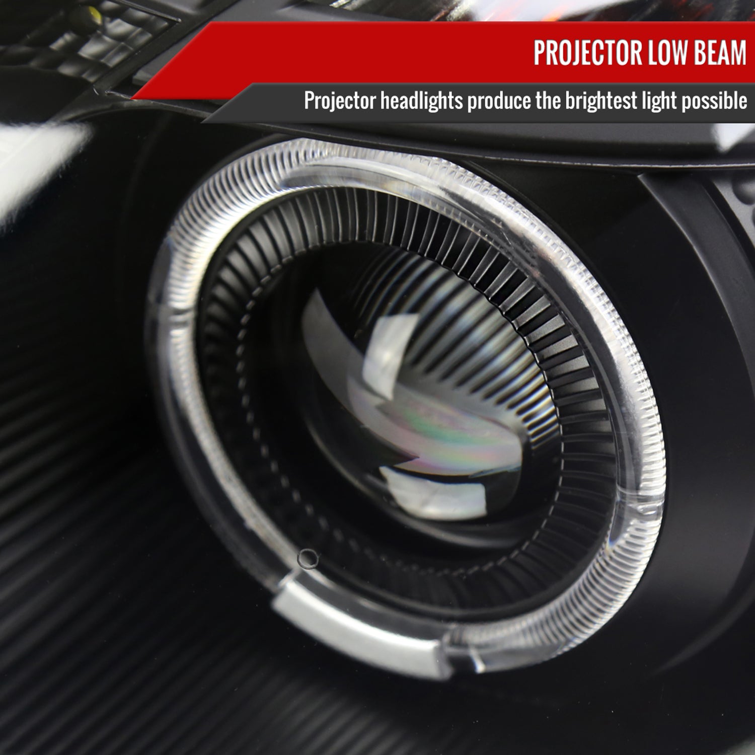 1998-2005 Lexus GS300/GS400/GS430 Halo Projector Headlights LED Light Black