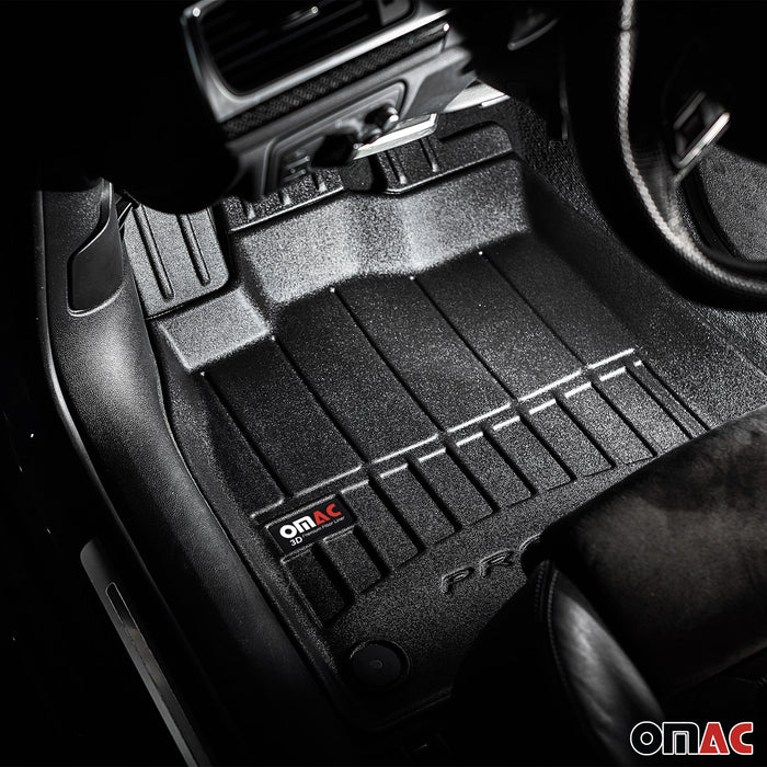 OMAC Premium Floor Mats for for Toyota Corolla Cross 2022-2024 Black 3x TPE