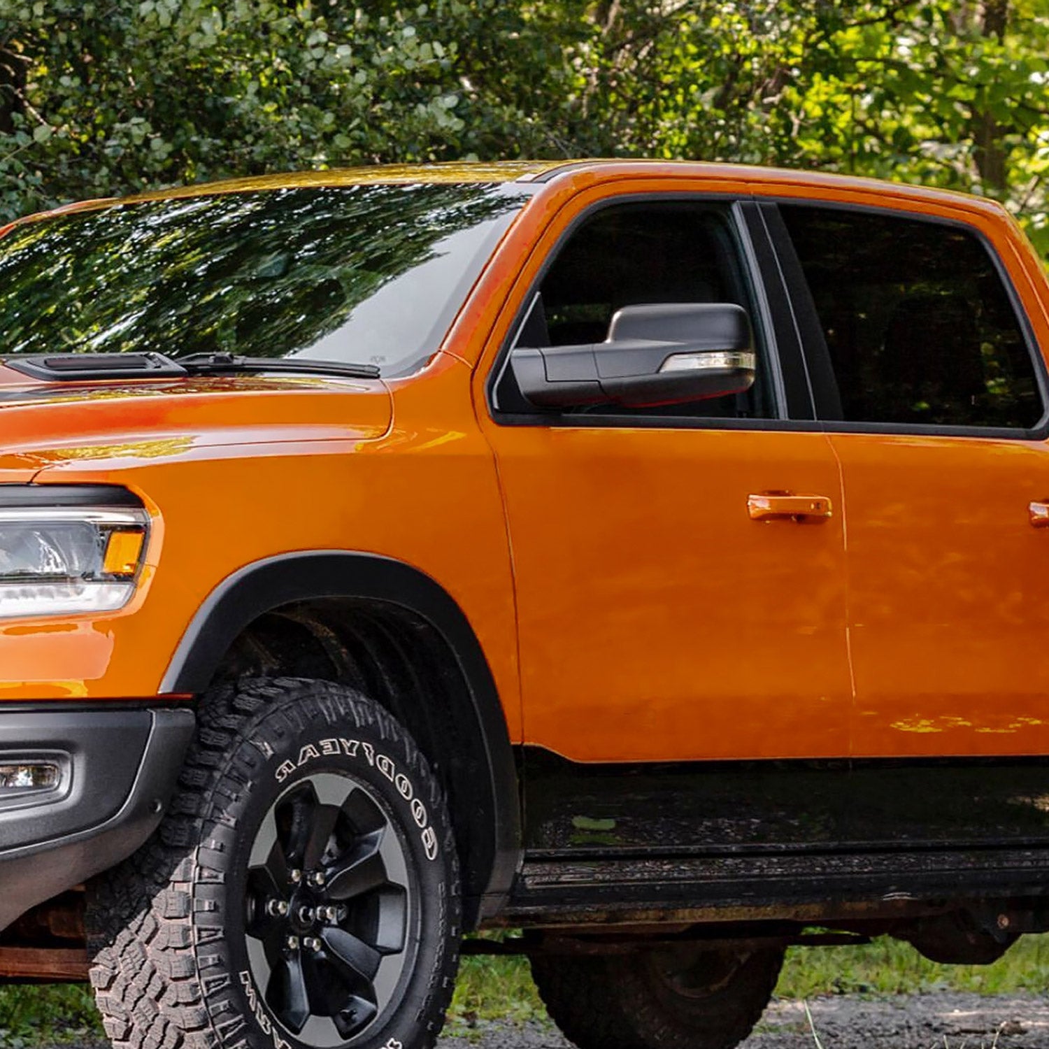 2019-2024 Dodge RAM 1500 Black Auto-Fold Side Mirror Driver Side