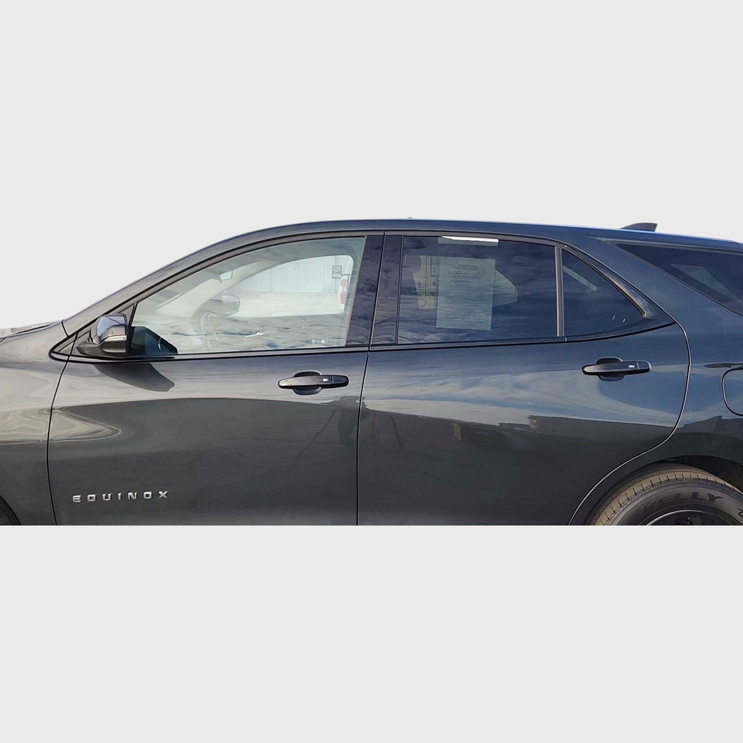 2022-2024 Chevrolet Equinox Window Trim Set Gloss Black 8Pcs ABS Plastic