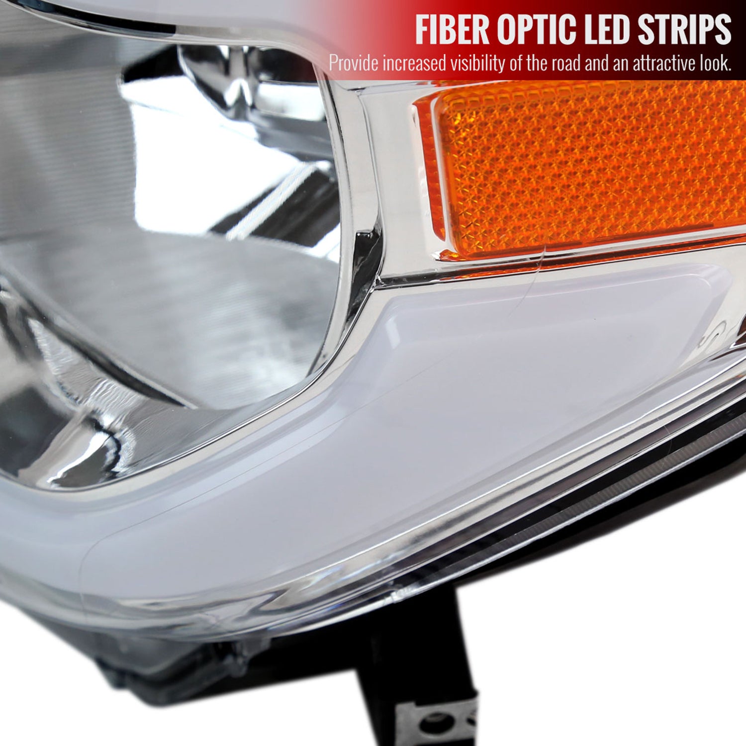 2014-2021 Toyota Tundra LED Bar Factory Style Headlights Chrome/Clear Lens