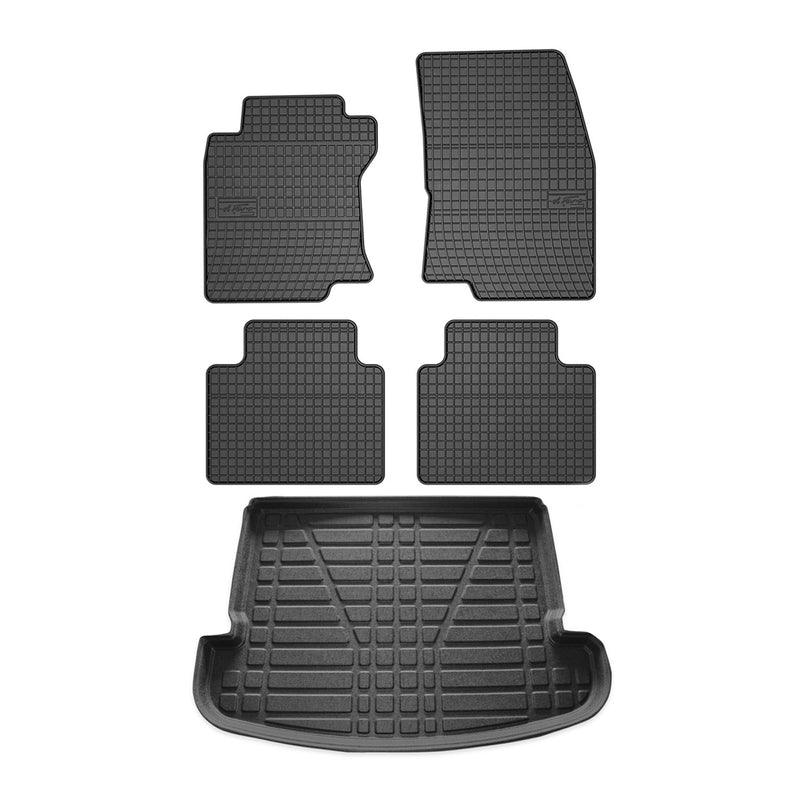 2014-2020 Nissan Rogue Floor Mats & Cargo Liner Full Set All Weather Black