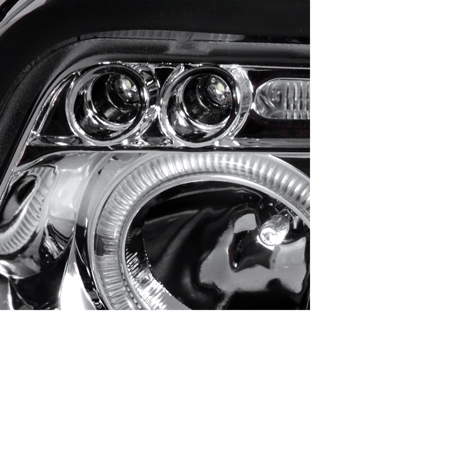 1996-1999 Audi A4 Dual Halo Projector Headlights Chrome Housing/Clear Lens