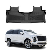 2021-2025 Cadillac Escalade Premium Floor Mats Liners Second Row Rear